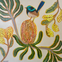 Fairy wren and Natives #1