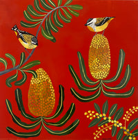 Pardalotes and Banksia