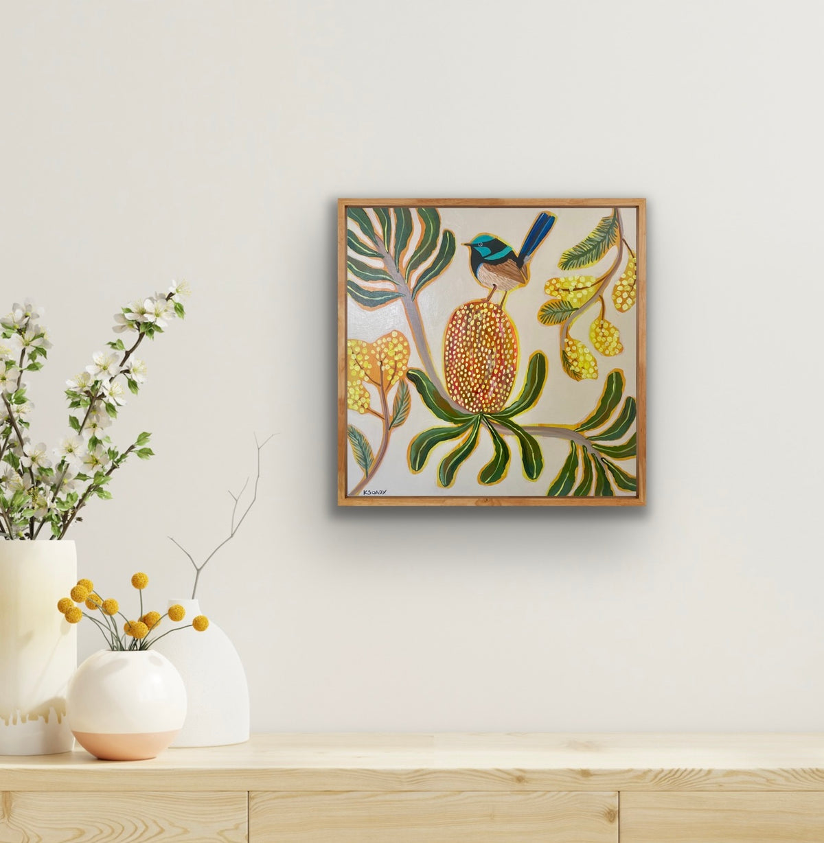 Fairy wren and Natives #1