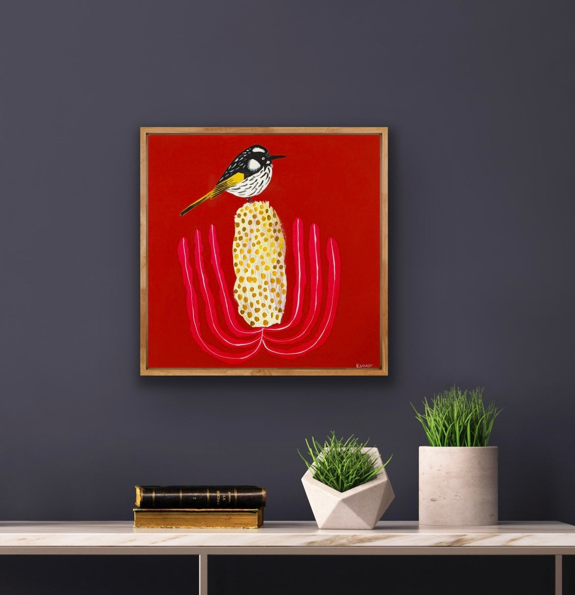 Honeyeater and Banksia