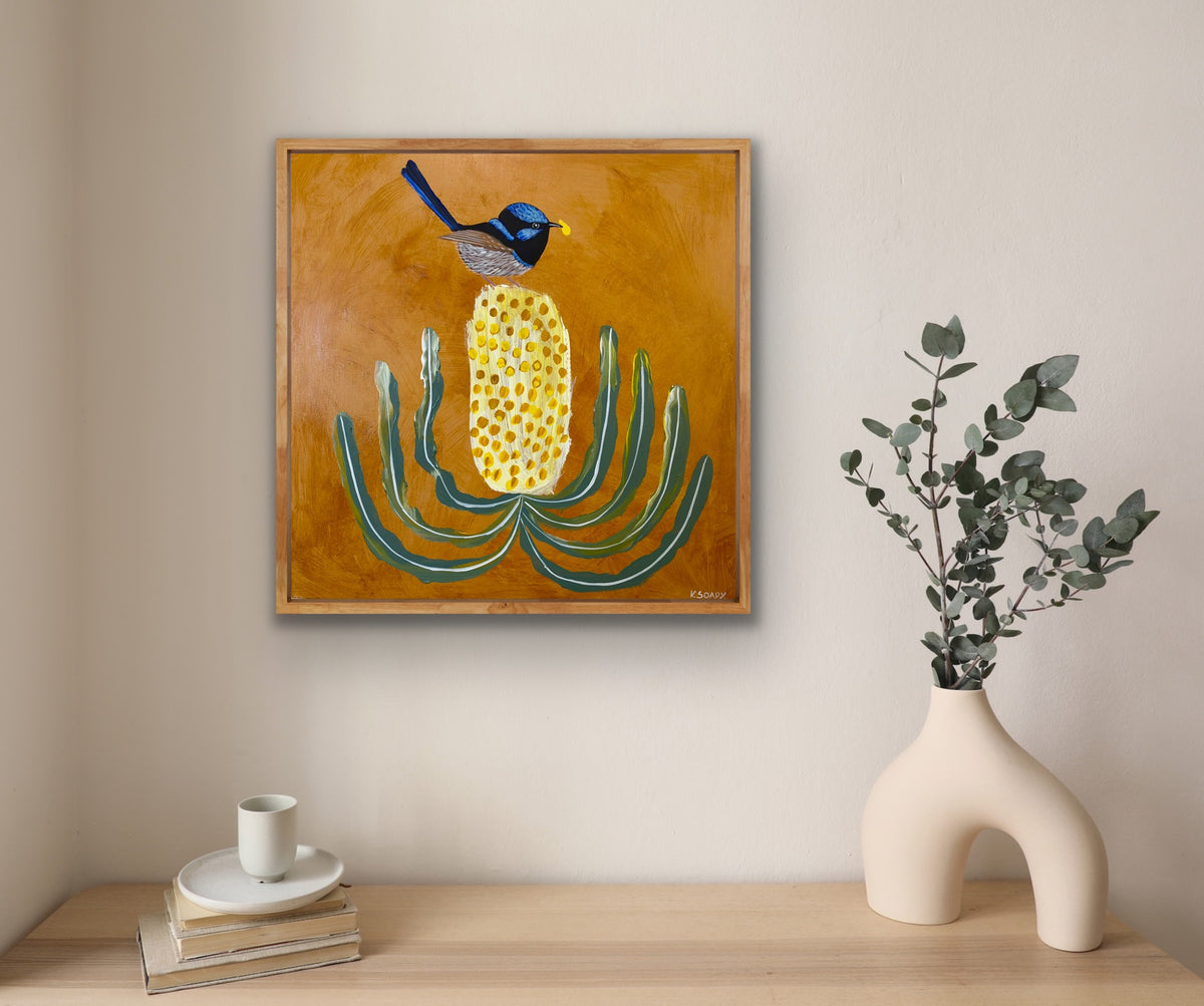 Fairy Wren & Banksia #3