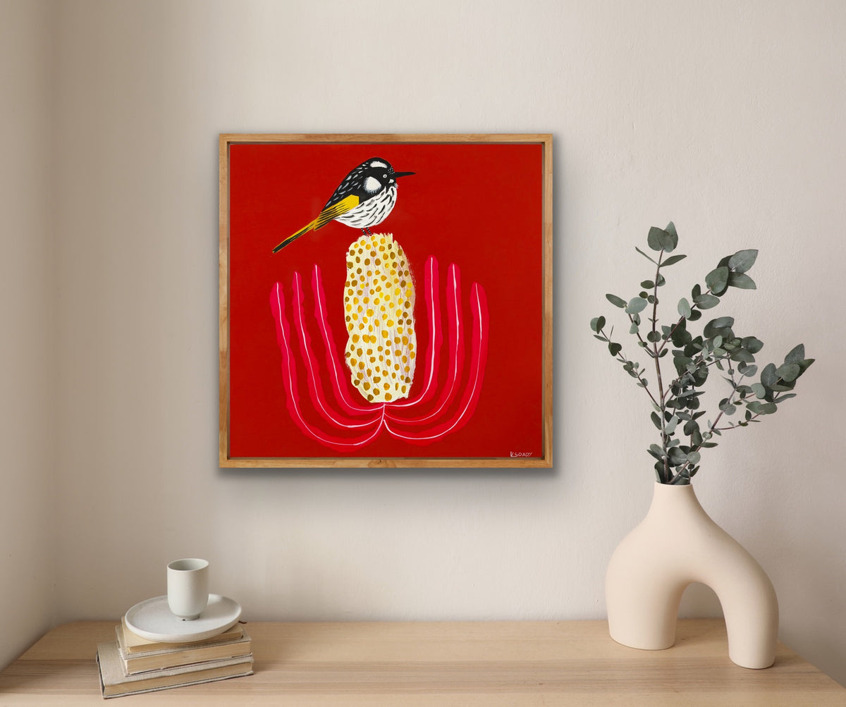 Honeyeater and Banksia