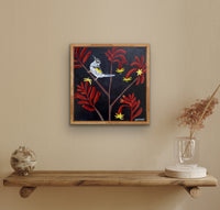 Kangaroo Paw and Honeyeater