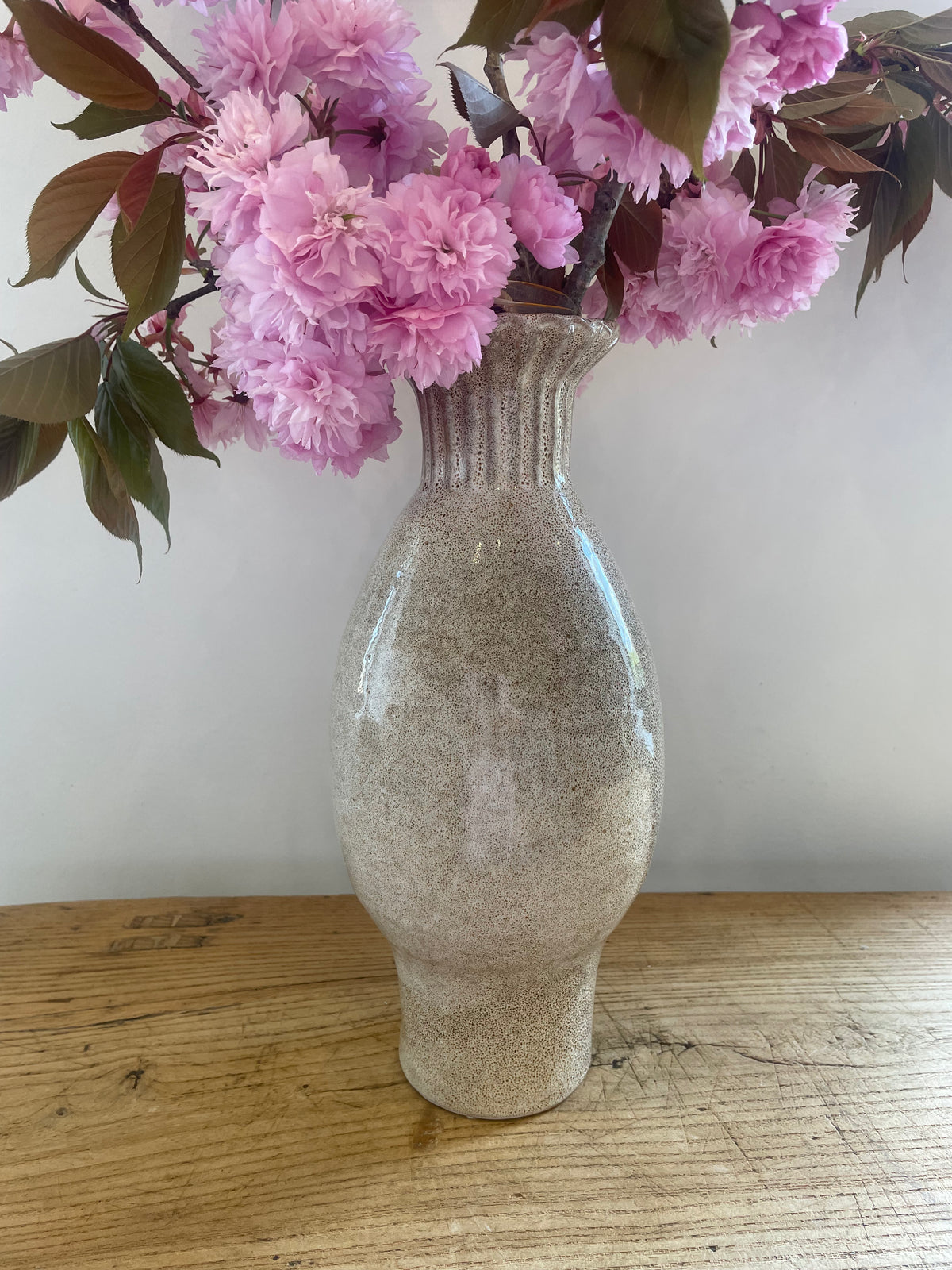 Grey Frill Vase Tall