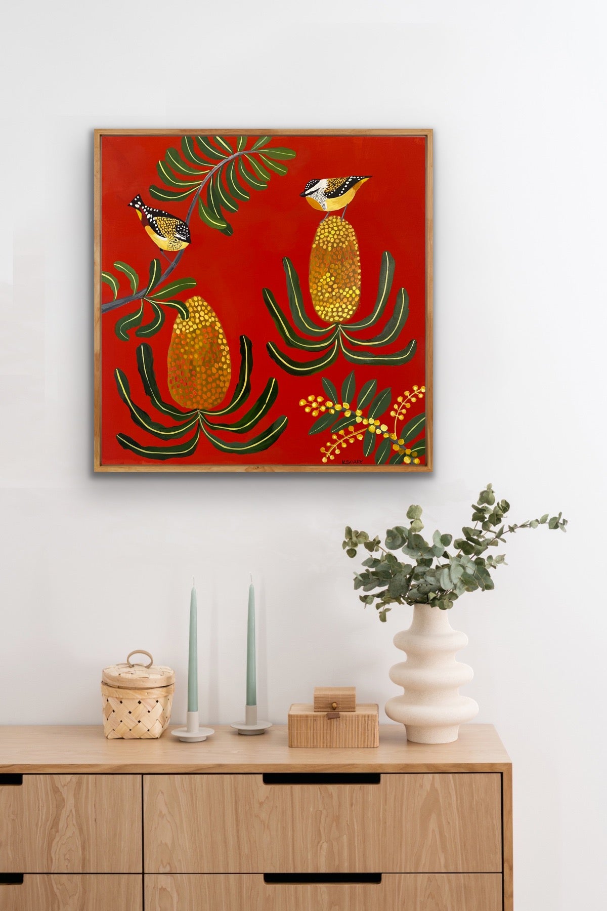 Pardalotes and Banksia
