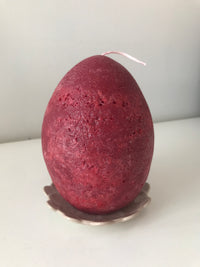 Textured Egg Burgundy