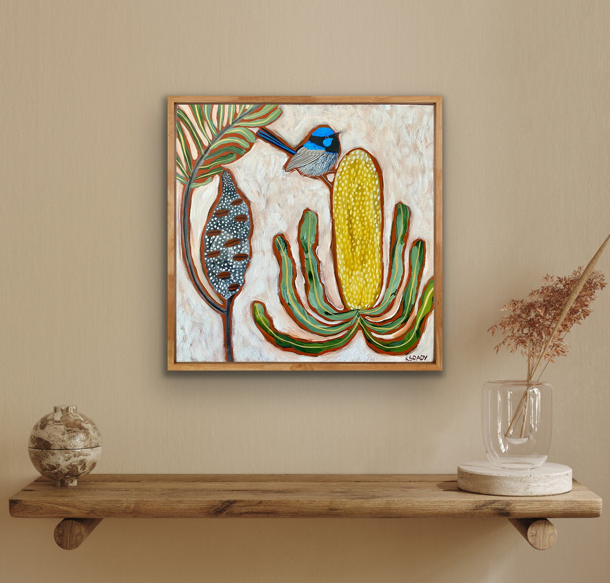 Fairy Wren & Banksia #9