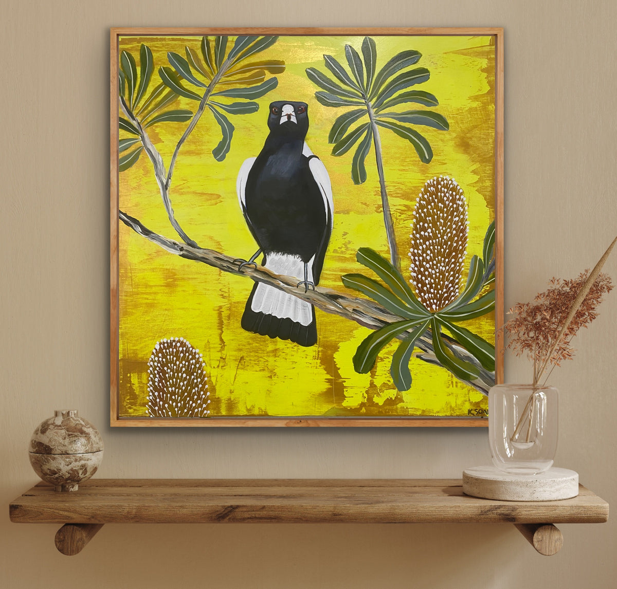 Magpie and Banksia