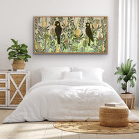 Black cockatoos in the Banksia #5