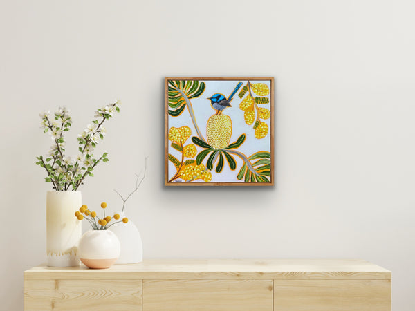 Fairy Wren and Wattle #1