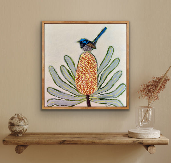 Fairy Wren and Banksia #3