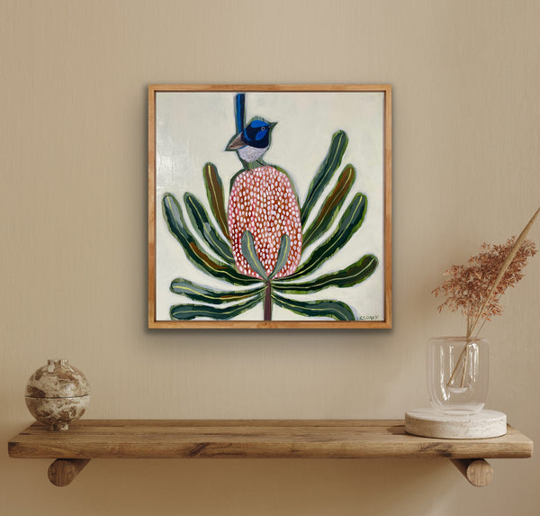 Fairy Wren and Banksia #2