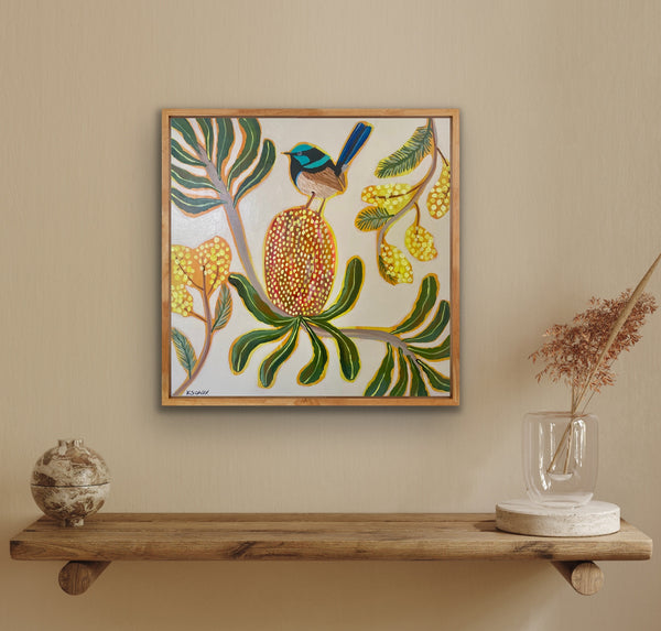 Fairy wren and Natives #1