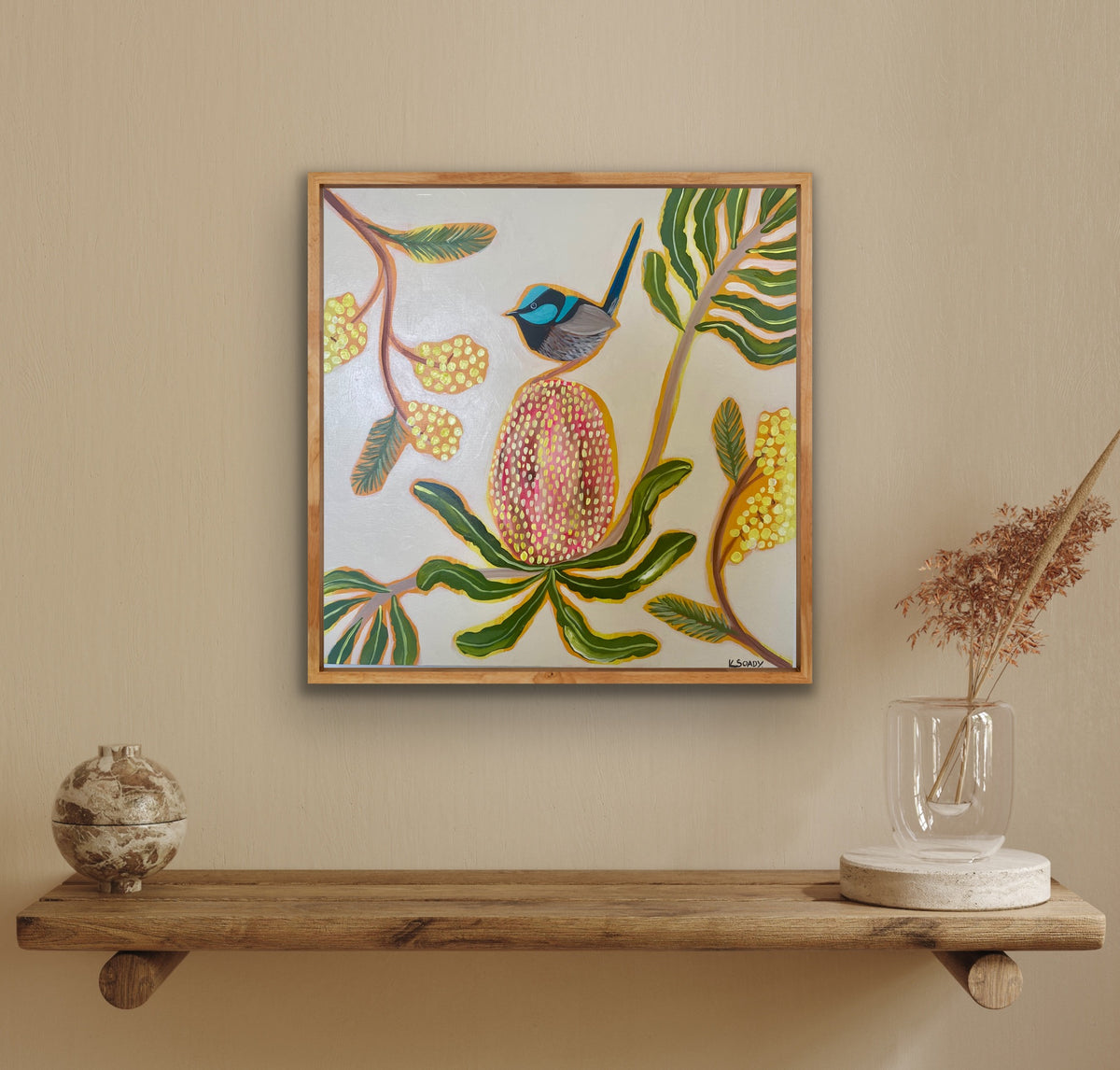 Fairy wren and Natives #2