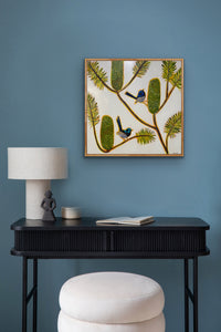 Fairy Wrens and Banksia #1