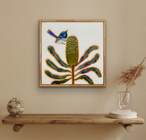 Fairy Wren and Banksia #8