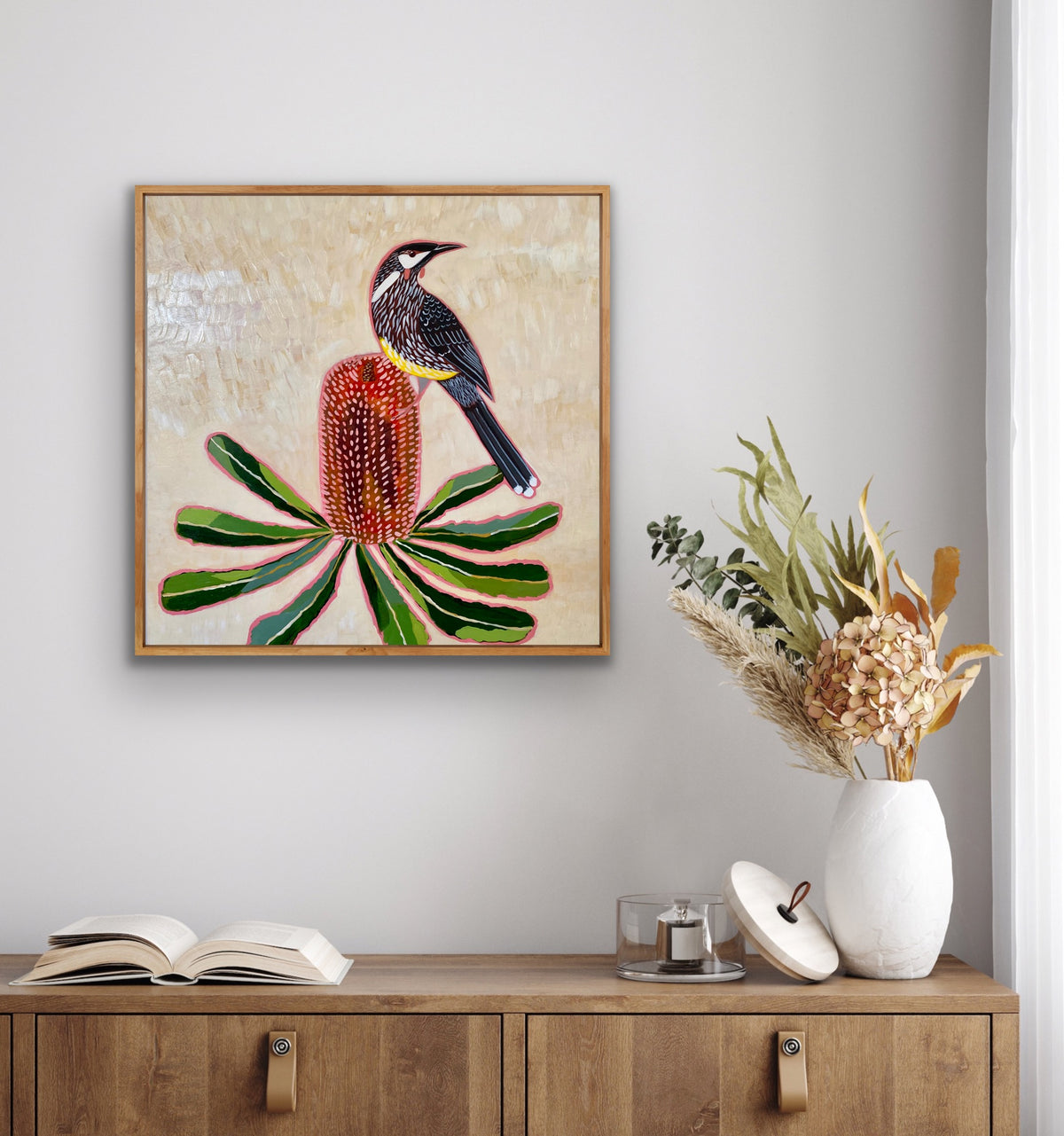 Wattlebird & Banksia #2