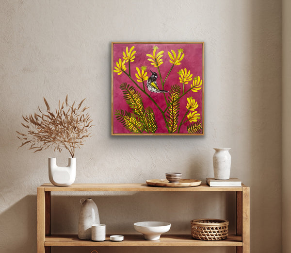 Kangaroo Paw and Honeyeater #1