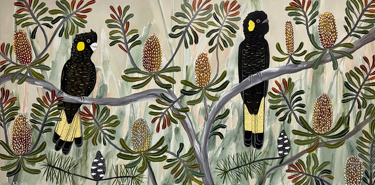 Autumn Black Cockatoos #7