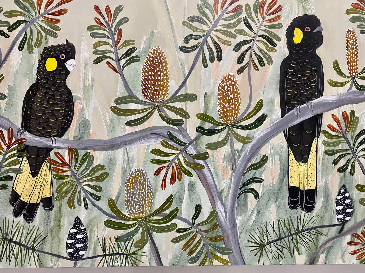 Autumn Black Cockatoos #7
