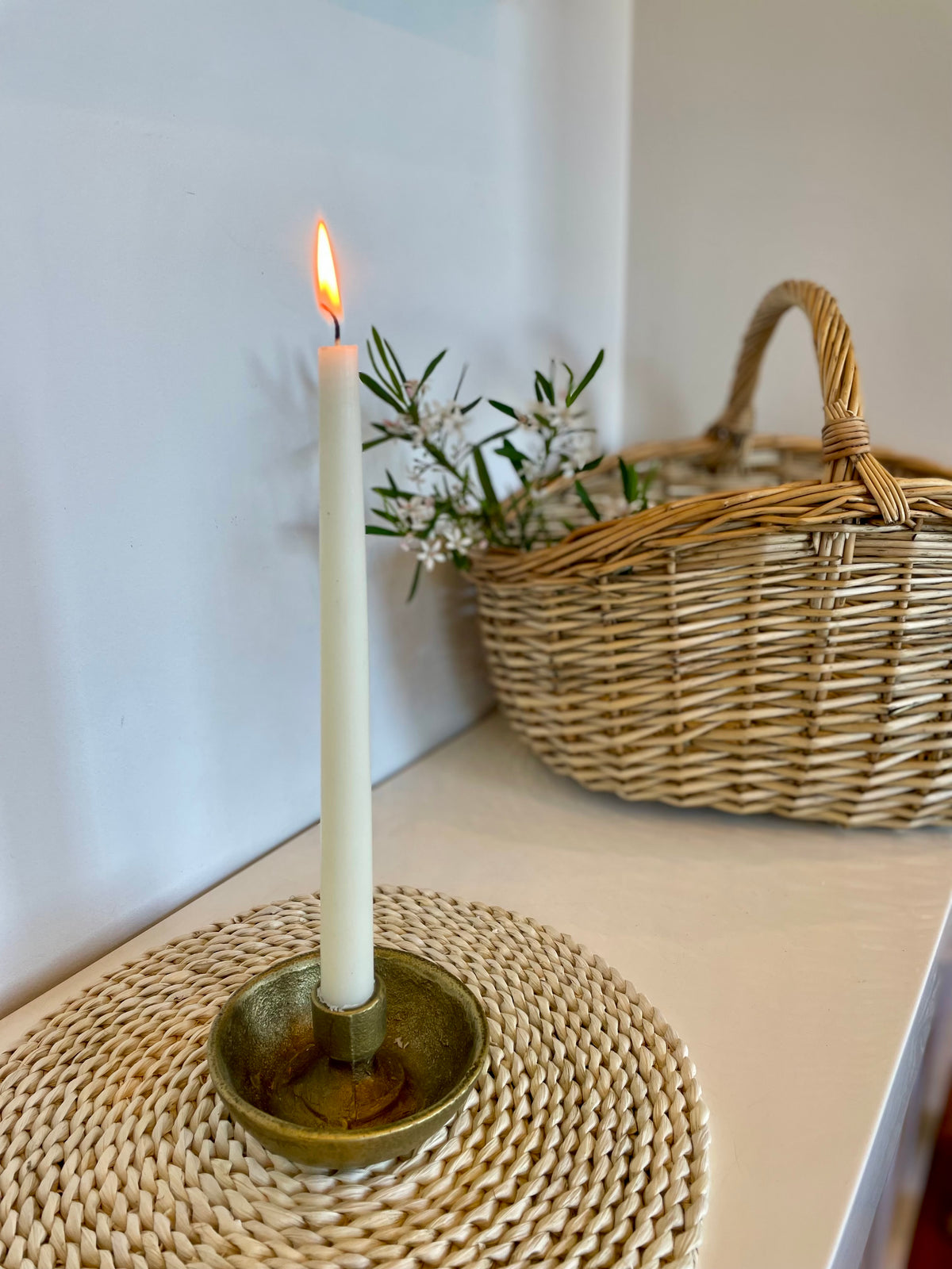 Amalfi Milton gold candle holder