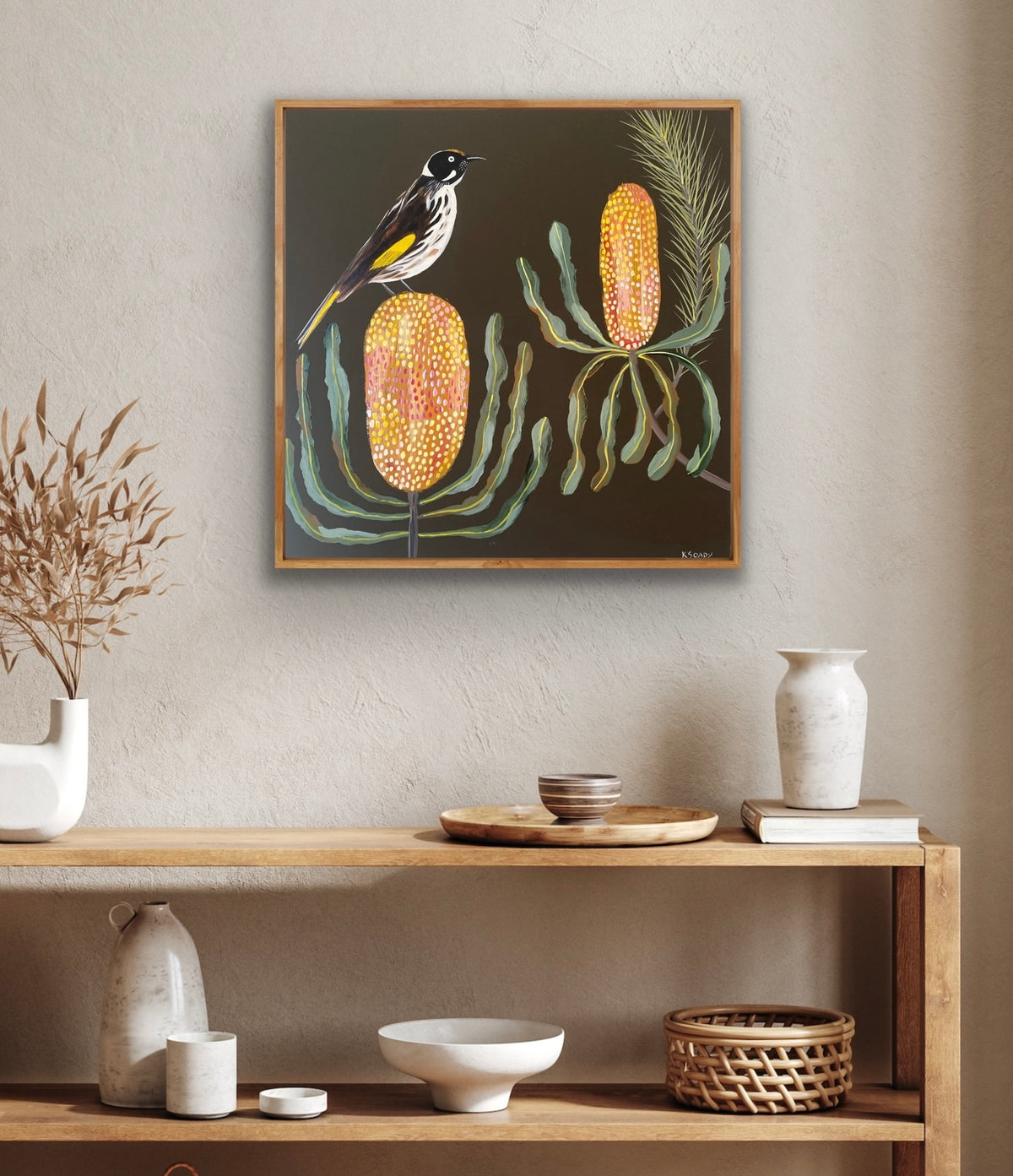 Banksias & Honeyeater #1