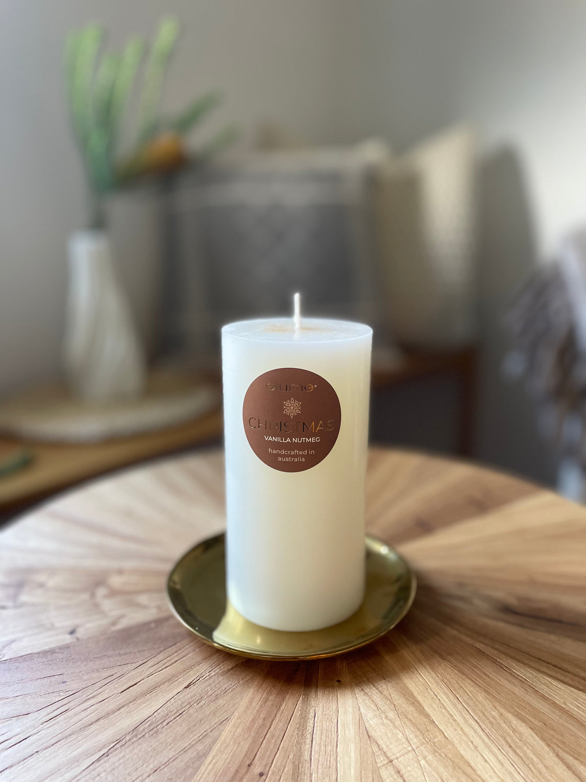 Christmas Vanilla & Nutmeg Pillars