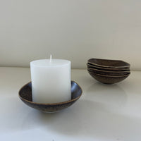 Wabisabi  Small Dish Dark Brown