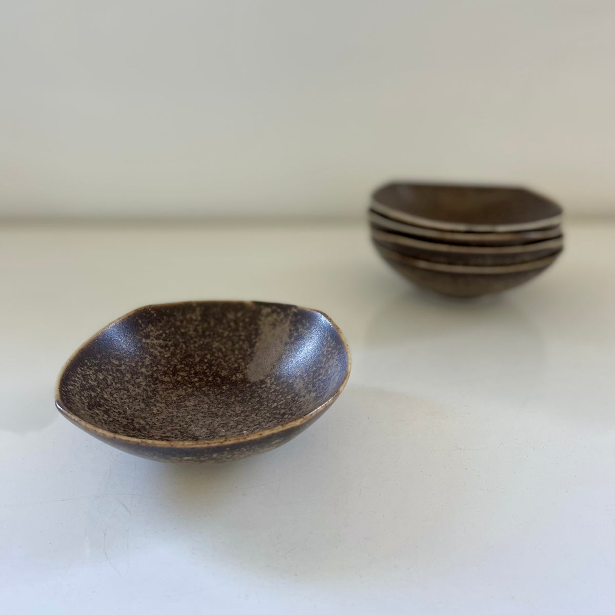 Wabisabi  Small Dish Dark Brown