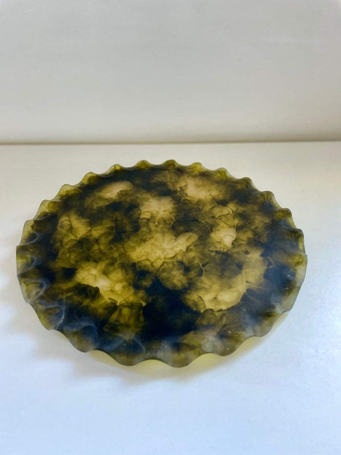 Ruby Resin Platter 28cm Pesto