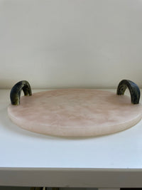 Kip Resin Tray Nude/Pesto