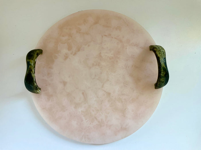 Kip Resin Tray Nude/Pesto