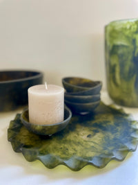 Ruby Resin Platter 28cm Pesto