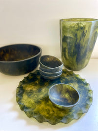 Ruby Resin Platter 28cm Pesto