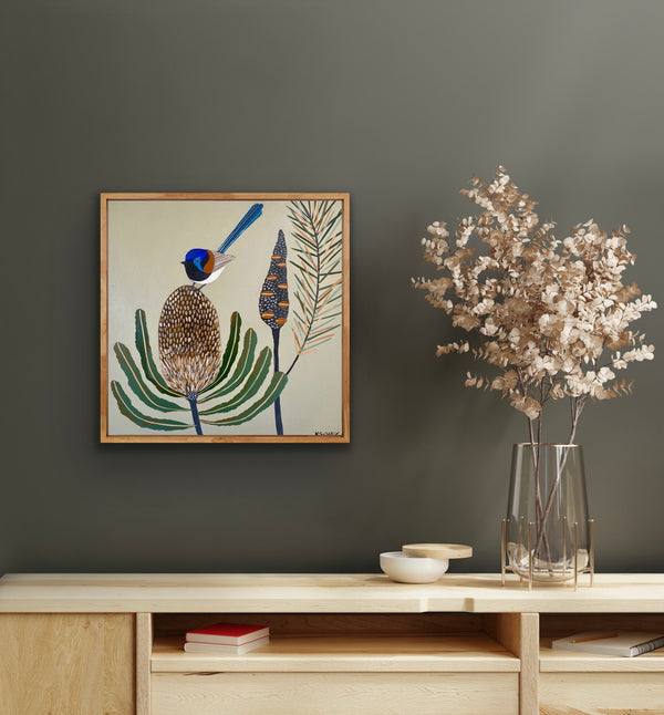 Fairy Wren and Banksia #10
