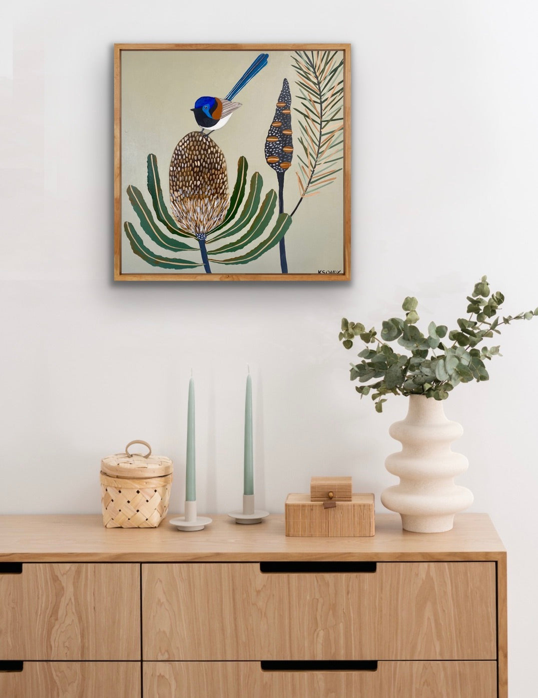 Fairy Wren and Banksia #10