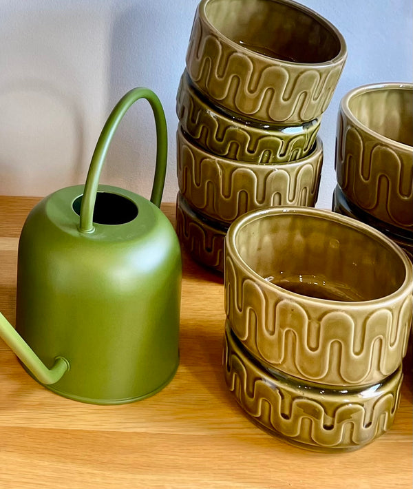 Groovy Planter - Moss