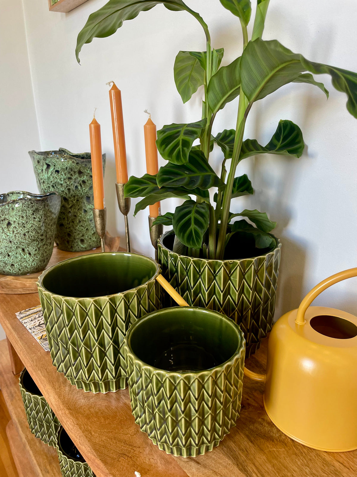 Trippy Planter - green