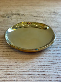 Gold Candle Plate - Small