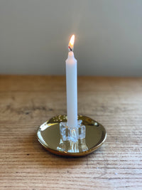 Gold Candle Plate - Small