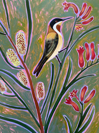Hakea, Kangaroo Paw & Honeyeater