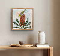 Silver Eye and Banksia