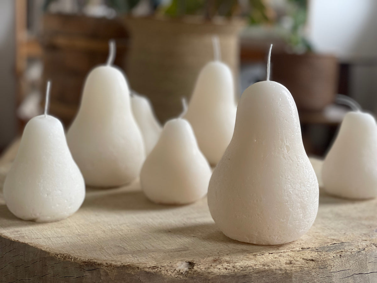 Pear Candles - Ivory