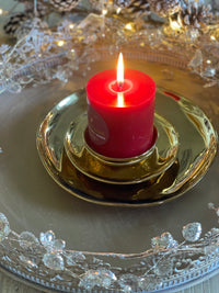 Gold Candle Plate - Small