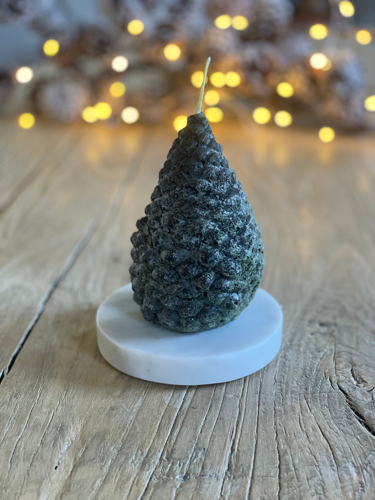 Christmas Pinecone Candles