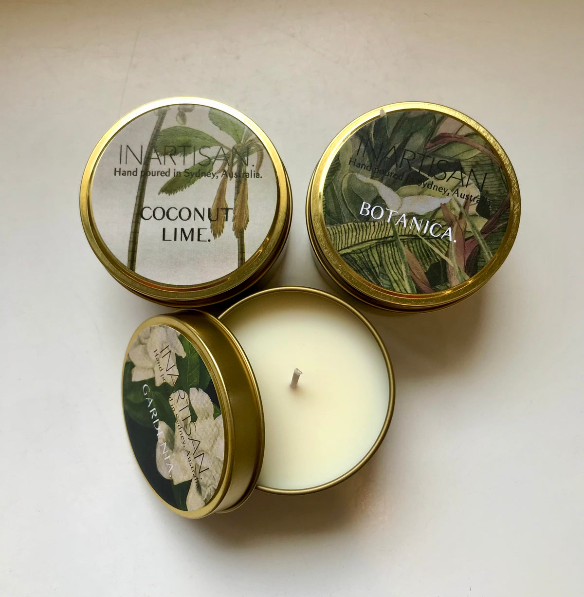Inartisan Soy Candle - Gold Travel Tin