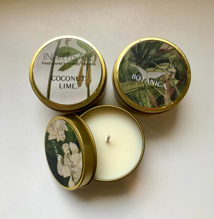 Inartisan Soy Candle - Gold Travel Tin