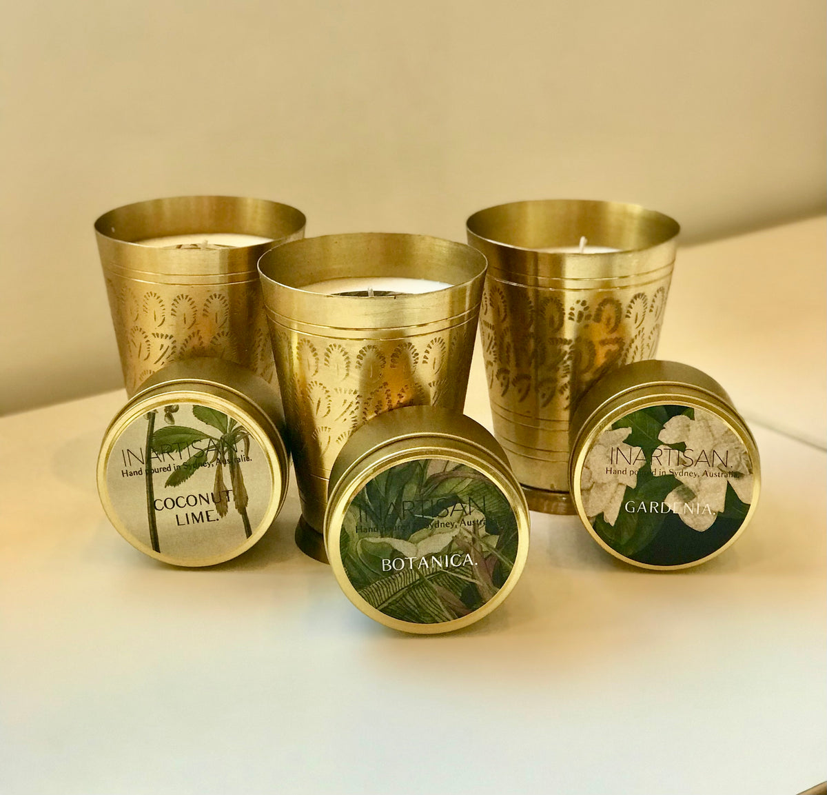 Inartisan Soy Candle - Brass Lassi Cup