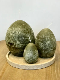 Textured Egg Candle Ombre Earth