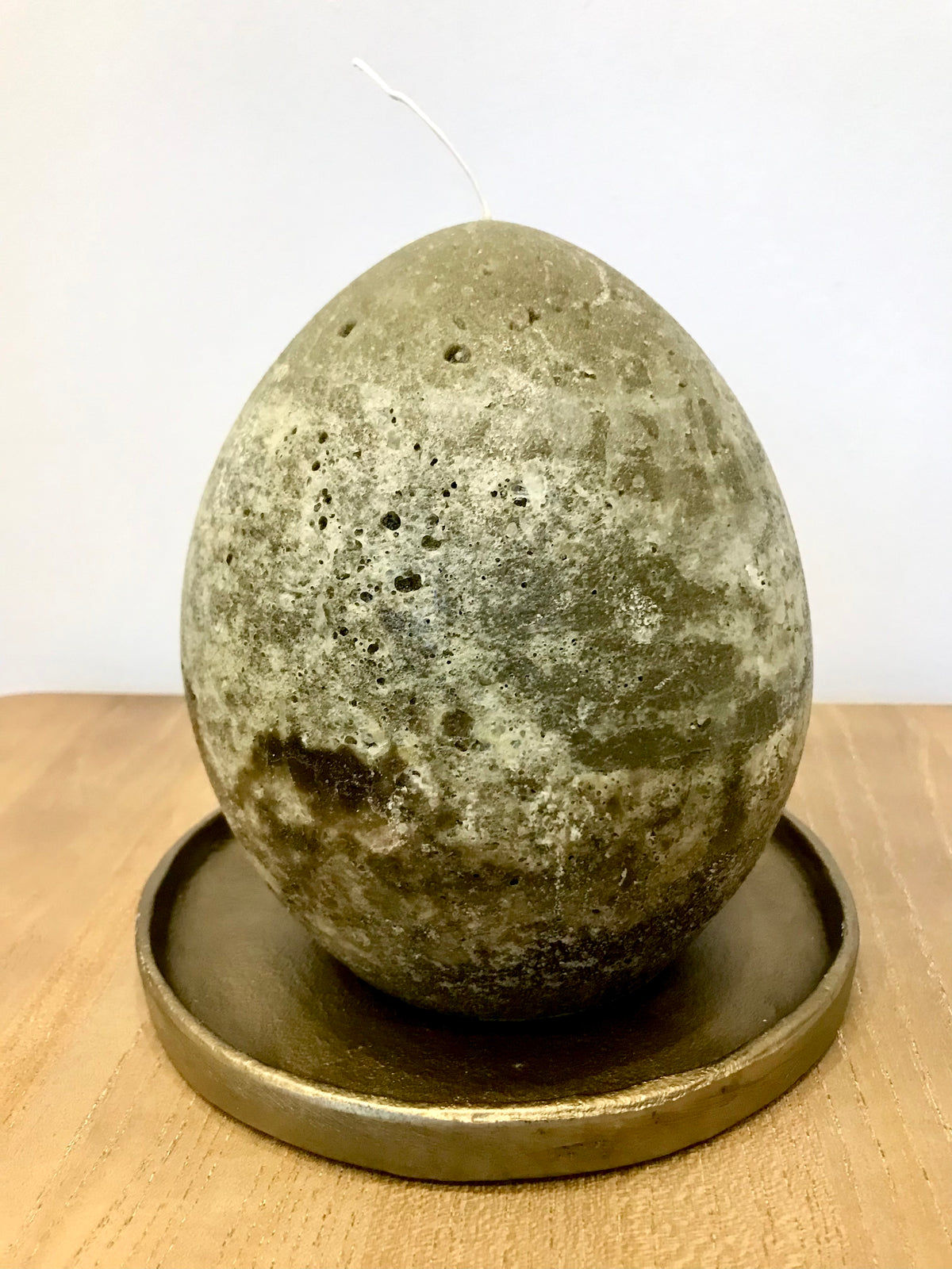 Textured Egg Candle Ombre Earth